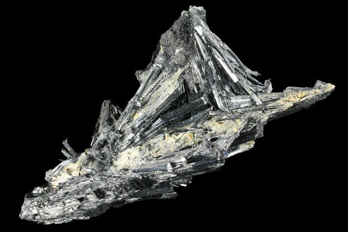 Metallic Stibnite Crystal Cluster - China #97820